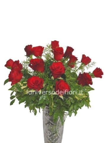 boquet con rose rosse