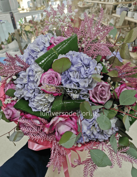boquet rotondo fiori assortiti