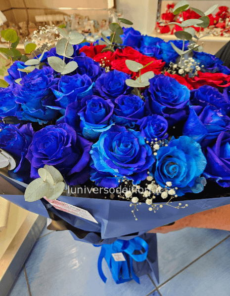 Maxi bouquet rose blu
