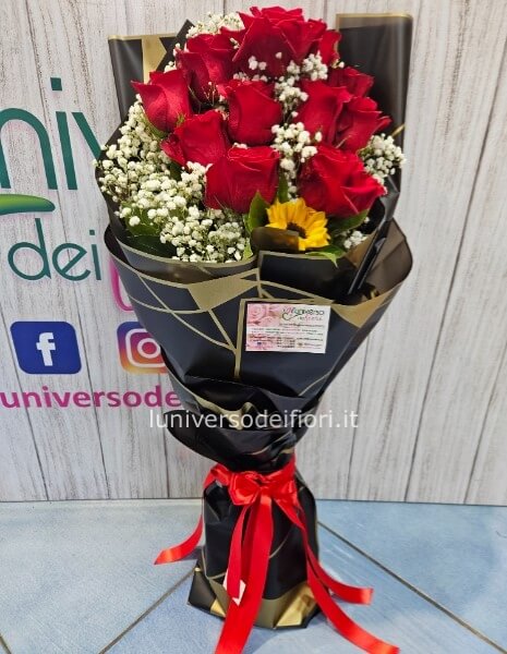 Fascio di  rose rosse