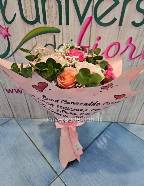 Bouquet con dedica 